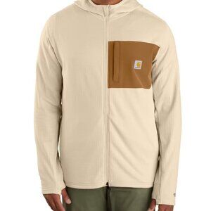 TAKE 50% OFF | Carhartt Force Full-Zip Long-Sleeve Hooded Sweatshirt - Malt